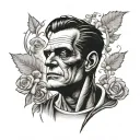 Frankenstein tattoo design idea