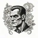 Frankenstein tattoo design idea