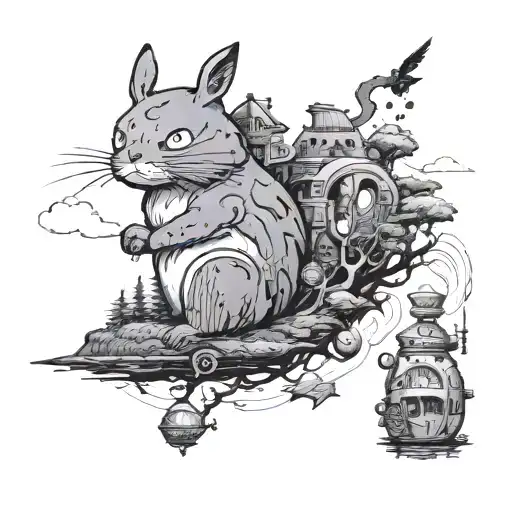 Studio Ghibli tattoo design idea
