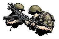 airborne infantry tattoo design idea