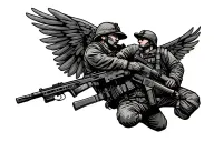 airborne infantry tattoo design idea