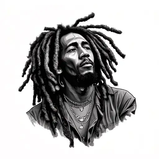 small Bob Marley tattoo lyrics written tattoo design idea