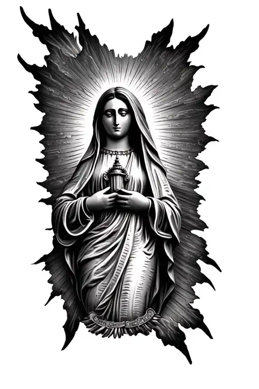 Virgin of Guadalupe tattoo design idea