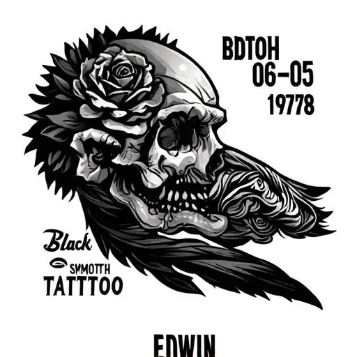 Birth Date 06 05 1978 edwin tattoo design idea