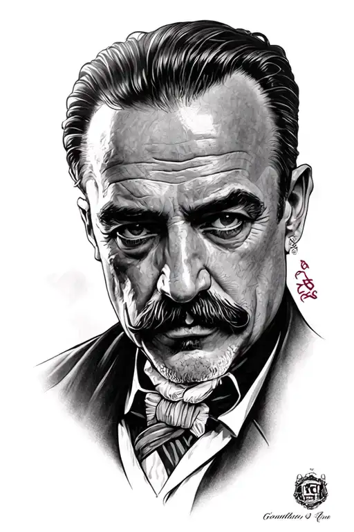Godfather tattoo design idea