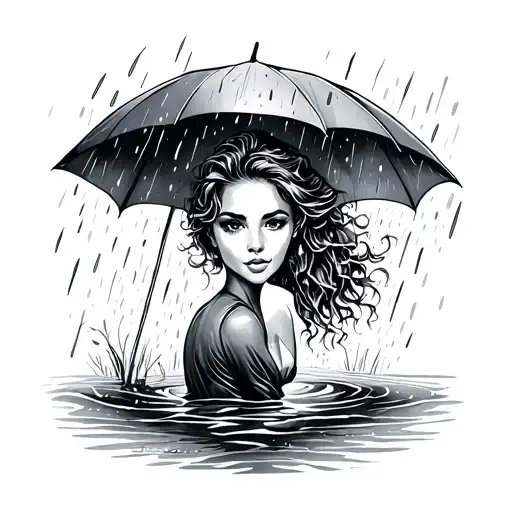 Life isn't about the storm, it's about learning to dance in the rain tattoo design idea
