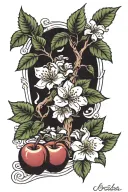 Apple Tree tattoo design idea