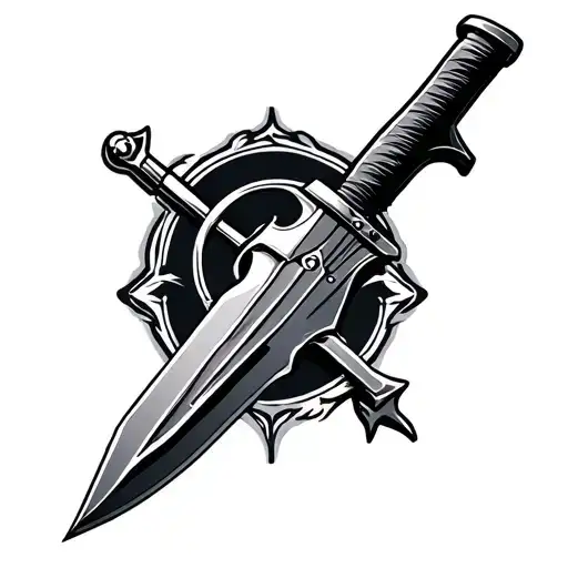 Commando Dagger tattoo design idea
