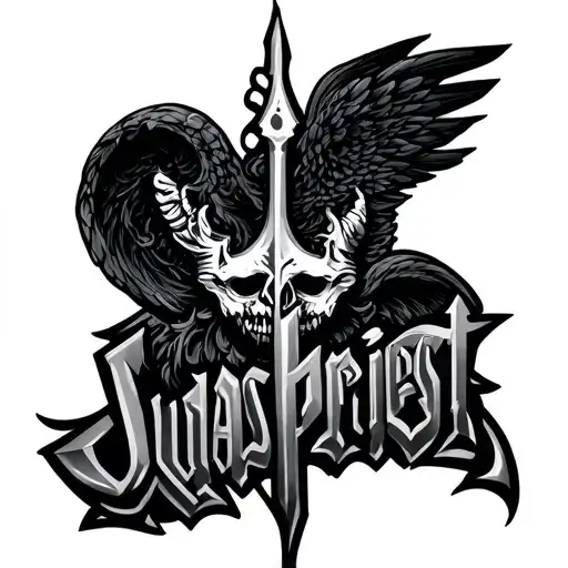 judas priest logo tattoo design idea