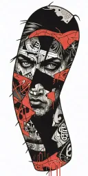 comics tattoo design idea