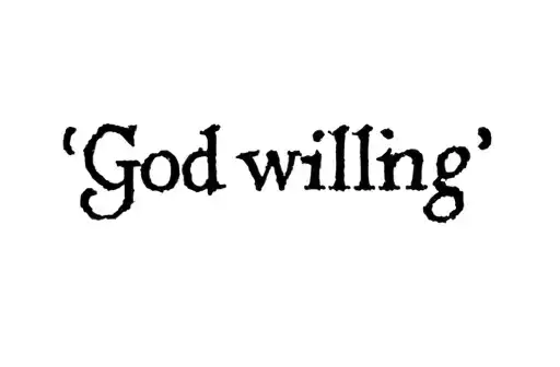 "God willing " tattoo design idea
