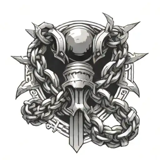 Kurapika Chain tattoo design idea