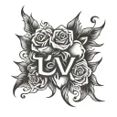 Fuck Love tattoo design idea