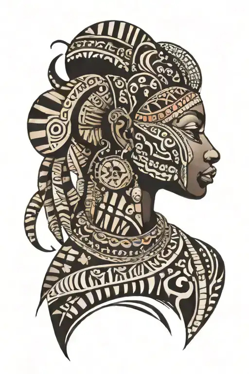 African tribal patterns tattoo design idea