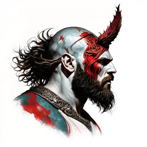 ares god of war tattoo design idea