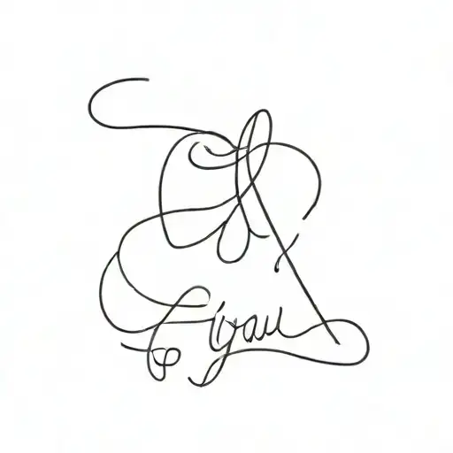 Ali I Love You tattoo design idea