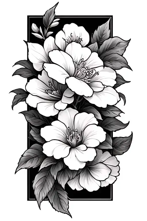 sampaguita tattoo  vertical tattoo design idea