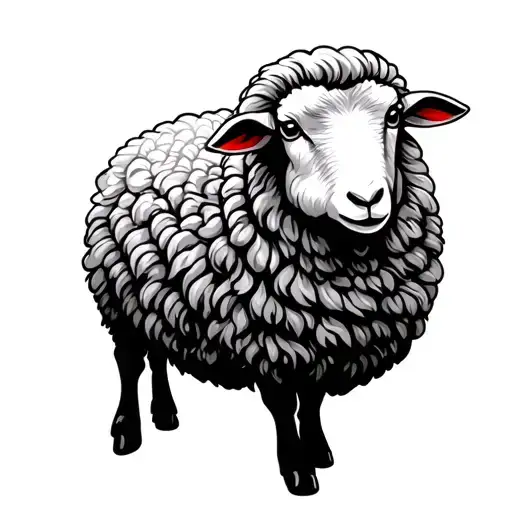 Lost Sheep tattoo design idea