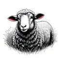 Lost Sheep tattoo design idea