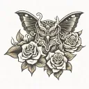 mom dad tattoo design idea