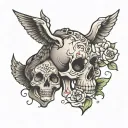 mom dad tattoo design idea