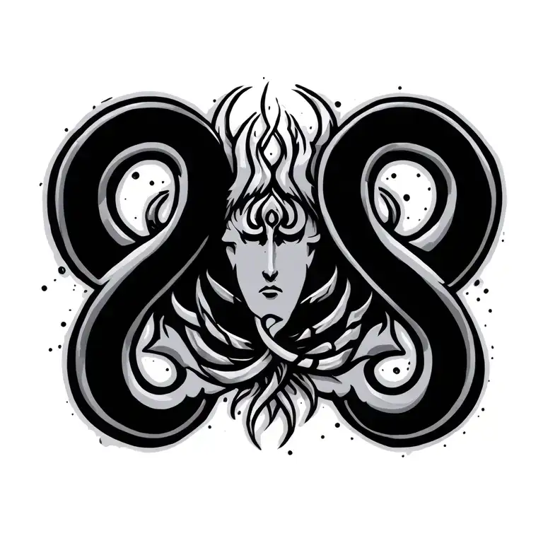 Aquarius symbol tattoo design idea