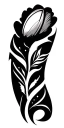 tribal design family rugby poppy tattoo design idea