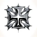Maltese Cross tattoo design idea
