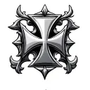 Maltese Cross tattoo design idea