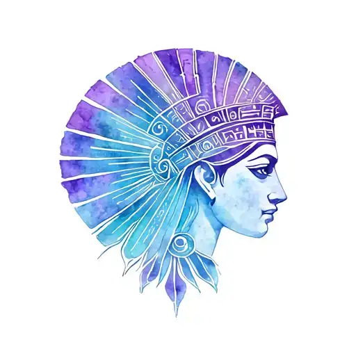 Egyptian goddess Isis tattoo design idea