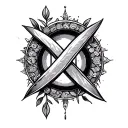 Infinity sign with Gemini and Libra zodiac sign intertwined tattoo design idea