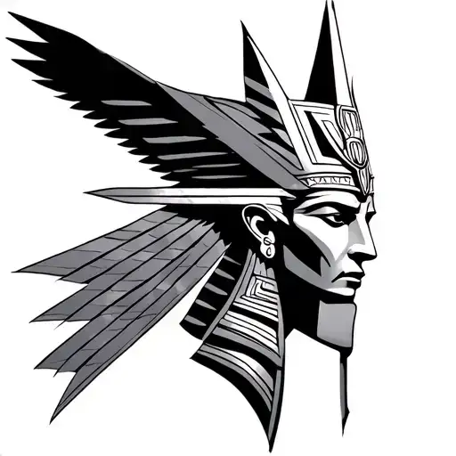 Osiris God tattoo design idea