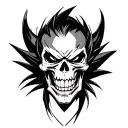 DBZ Death head tattoo design idea