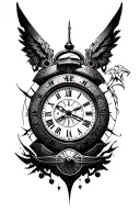 Chrono Trigger Clock tattoo design idea