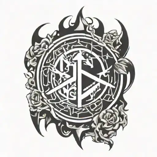 Linkin Park logo merged tattoo design idea