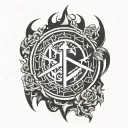 Linkin Park logo merged tattoo design idea