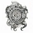 Linkin Park logo merged tattoo design idea