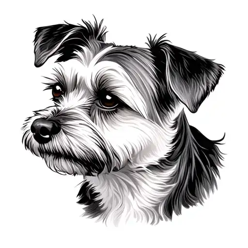 Border Terrier tattoo design idea