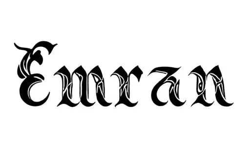 “Emran” tattoo design idea