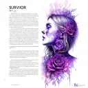 "DV Survivor " Domestic Violence tattoo design idea