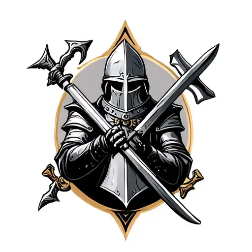 knights templar tattoo design idea