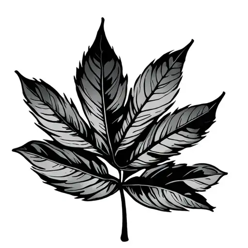Taro Leaf tattoo design idea