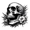 anti government involves skull tattoo design idea