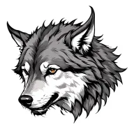 Viking Wolf tattoo design idea