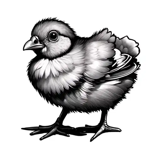 Chick tattoo design idea
