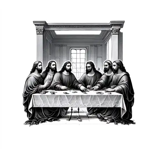 the Last Supper tattoo design idea