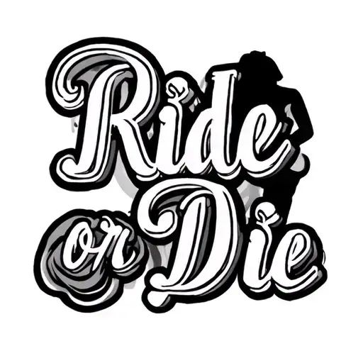 ride or die wrote in words that are matching daughter and father tattoo tattoo design idea
