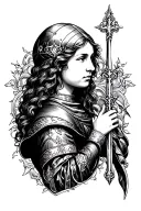 joan of arc tattoo design idea