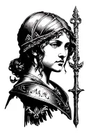 joan of arc tattoo design idea
