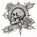 Coordinates Quote "Eventually everything tattoo design idea